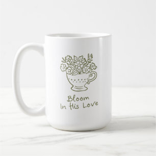 Cozy Floral Christian Encouragement Gift Aesthetic Coffee Mug