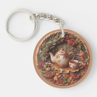 Cozy Forest Autumn 3D Clay Keychain