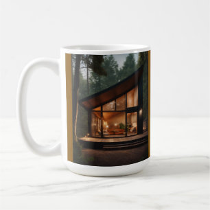 Cozy Forest Cabin Coffee Mug – Modern Glass House 