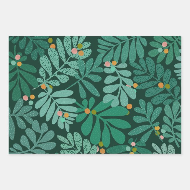 Cozy Forest Wrapping Paper Sheet (Front 3)