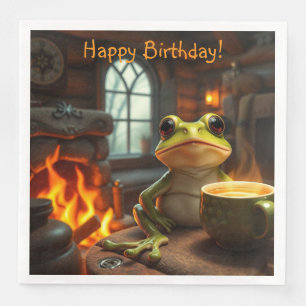 Cozy Frog Napkin