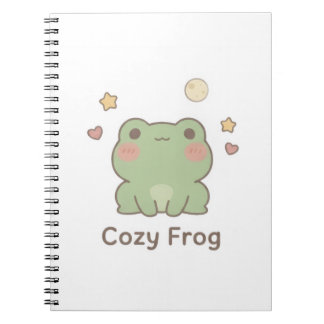 Cozy Frog Notebook | Cute Kawaii Journal