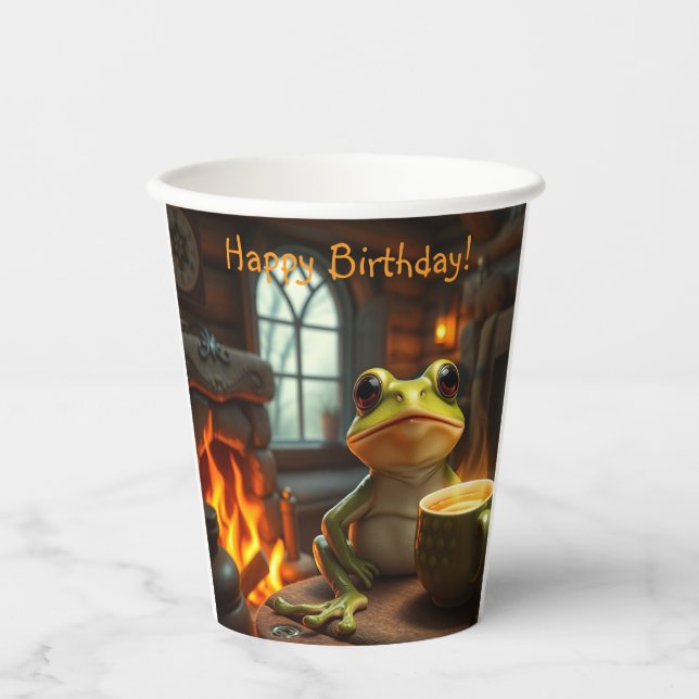 Cozy Frog Paper Cups (Front)