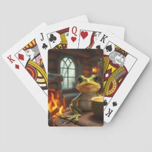 Cozy Frog Playing Cards