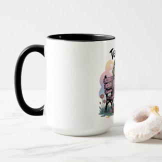 Cozy Frog Sitting Like a Human – Funny Chill Carto Mug