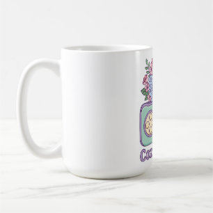 Cozy Gamer, Pastel Aesthetic, Floral Retro 90s  Coffee Mug
