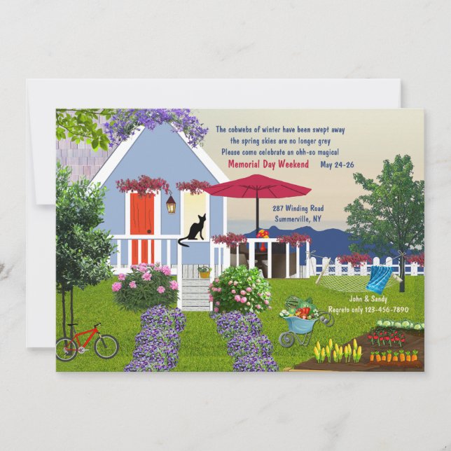 Cozy Garden Invitation (Front)