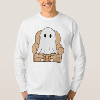 Cozy Ghost Relaxing in Armchair T-Shirt