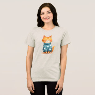 Cozy Ginger Cat in a Cloud Sweater