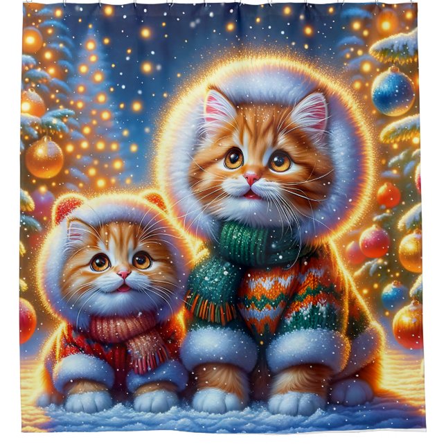 “Cozy Ginger Kittens’ First Christmas” (Front)