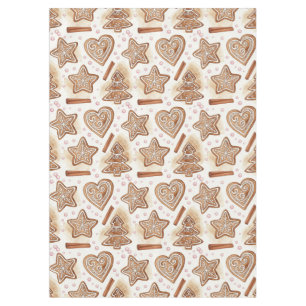 Cozy Gingerbread Cookie Seamless Pattern Tablecloth
