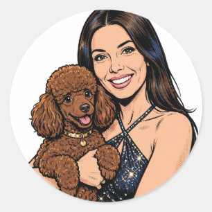 Cozy Girl either Poodle Sticker – Best Friends