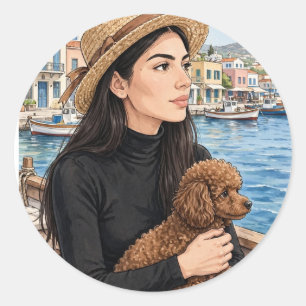 Cozy Girl either Poodle Sticker – Best Friends