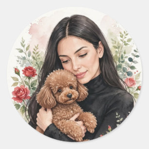 Cozy Girl either Poodle Sticker – Best Friends