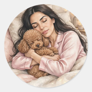 Cozy Girl either Poodle Sticker – Best Friends