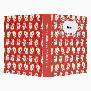 Cozy Gold Winter Gloves Binder
