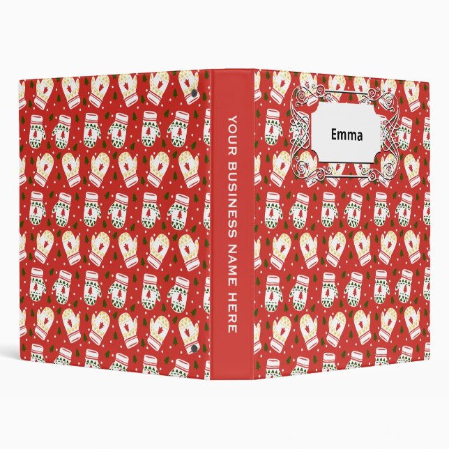 Cozy Gold Winter Gloves Binder (Background)