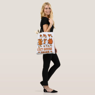 Cozy Goose Squad Autumn Fall Tote Bag
