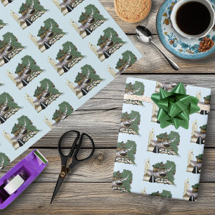 Cozy Green Whimsical Sleeping Dragon Book Lover Wrapping Paper