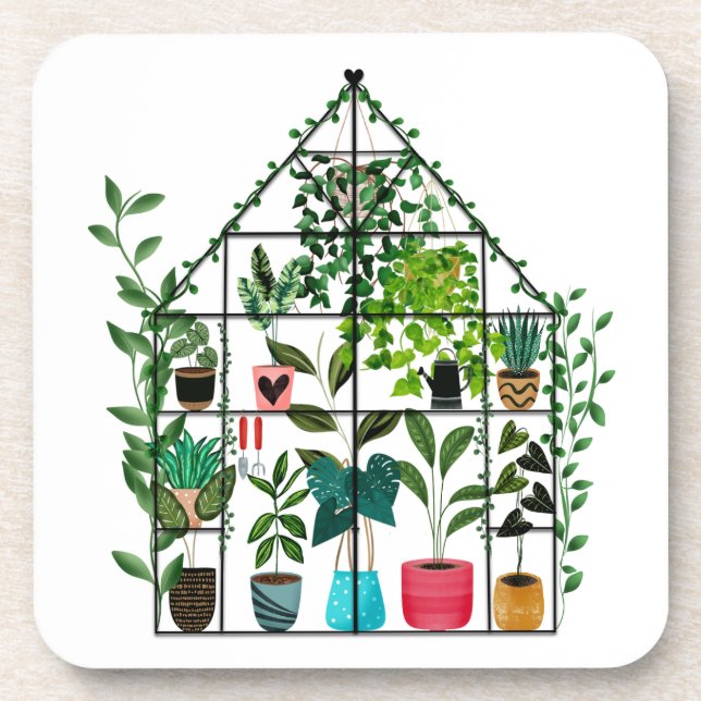 Cozy Greenhouse Coaster (Front)
