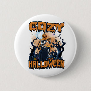 Cozy Halloween 2 Inch Round Button