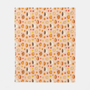 Cozy Halloween Fall Fleece Blanket