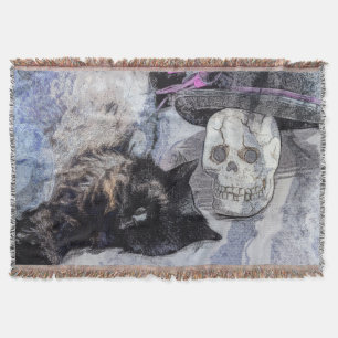 Cozy Halloween Throw Blanket