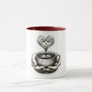 ☕ Cozy Hands & Heart Mug ☕