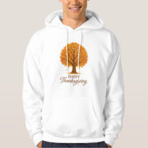 Cozy Happy Thanksgiving Autumn Tree
