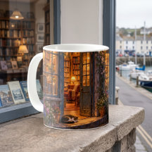Cozy Harbour Bookstore at Twilight