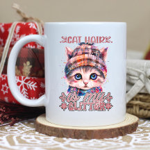 Cozy hat kitten with sparkles