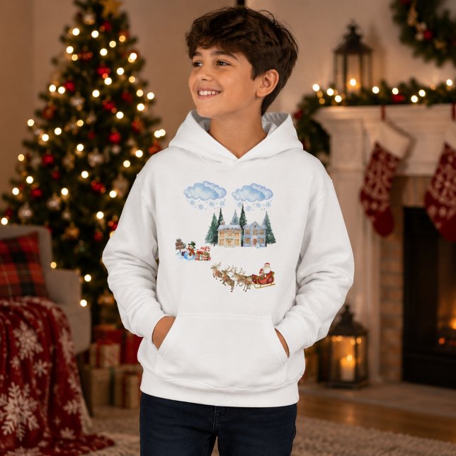 Cozy Holiday Kids Pullover Sweatshirt (Creator Uploaded)