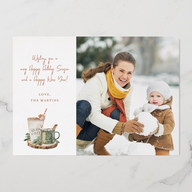 Cozy Holiday Note Photo Holiday (Front)