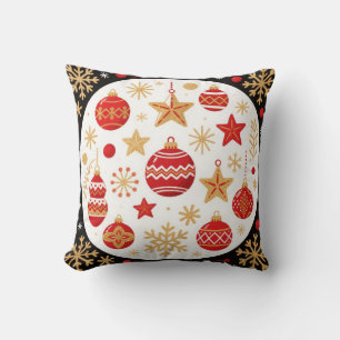 "Cozy Holiday-Themed Decorative Pillow" Throw Pillow