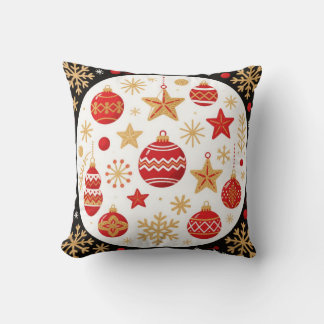 "Cozy Holiday-Themed Decorative Pillow" Throw Pillow