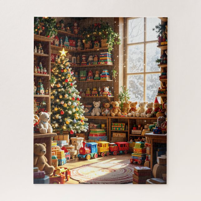 Cozy Holiday Toy Shop  Jigsaw Puzzle (Vertical)