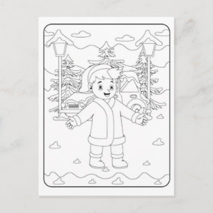 Cozy Holiday Wallpaper for Winter Magic Nights Postcard