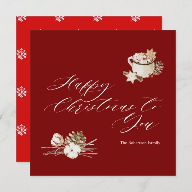 Cozy Holiday Wishes (Front/Back)