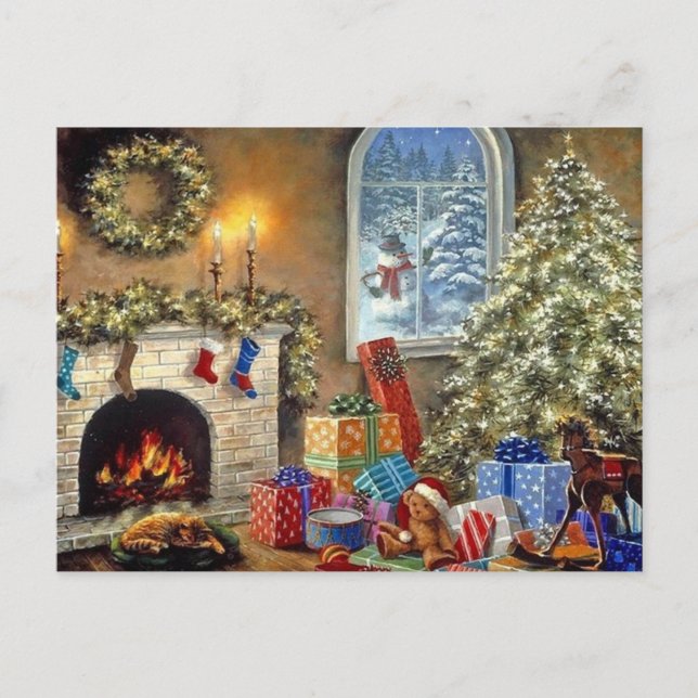 Cozy Holidays Holiday Postcard (Front)
