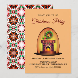 Cozy home Christmas party