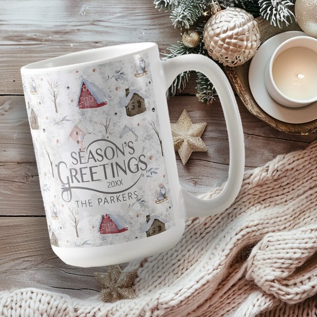 Cozy Home Christmas Pink ID985 Coffee Mug (Creator Uploaded)