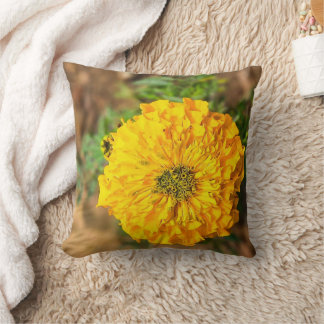 Cozy Home Decor Pillow with Floral Wreath Design