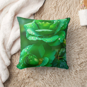 Cozy Home Decor Pillow with Floral Wreath Design