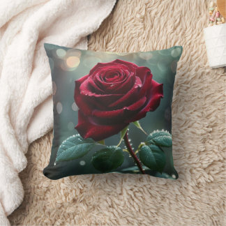 Cozy Home Decor Pillow with Floral Wreath Design