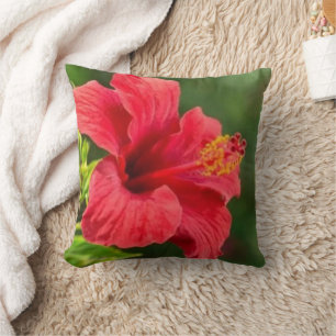 Cozy Home Decor Pillow with Floral Wreath Design