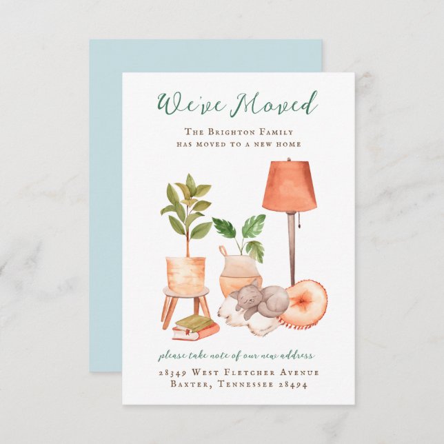 Cozy Home Moving Announcement (Front/Back)