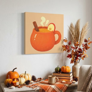 Cozy Hot Apple Cider Mug Canvas Print