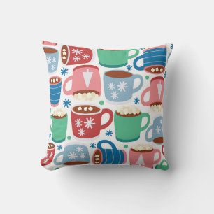 Cozy Hot Cocoa Delight Throw Pillow