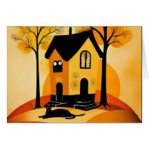 Cozy House Greeting Card