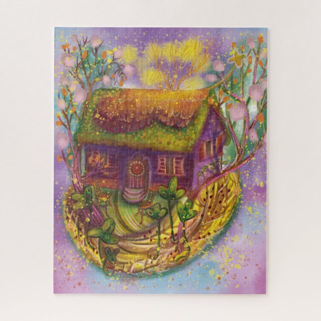 cozy house illustration  jigsaw puzzle (Vertical)